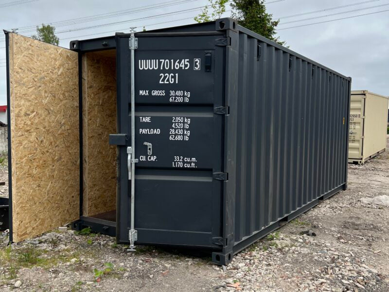 20ft insulated container – new anthracite (anti-condensation)