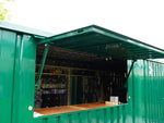 Kiosque-bar modulaire pliable 5.9 m² vert Turchese RAL 6016 – photo 5