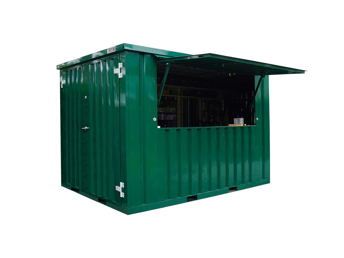Kiosque-bar modulaire pliable 12 pieds  vert Turchese RAL 6016