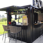 Kiosque-bar modulaire démontable 12 m² – blanc – photo 4