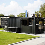 Kiosque-bar modulaire XL 12 m² – acier anthracite – photo 4