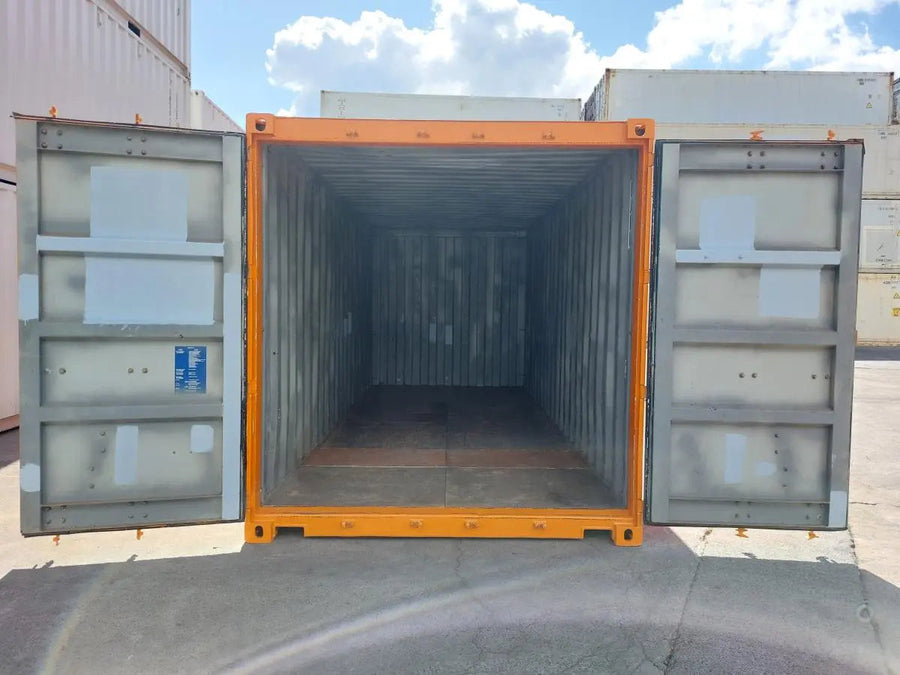 Used 20ft shipping container – stainless steel walls and aluminum floor (valid CSC)