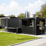 Kiosque-bar modulaire 12 m² avec comptoir rabattable – photo 2