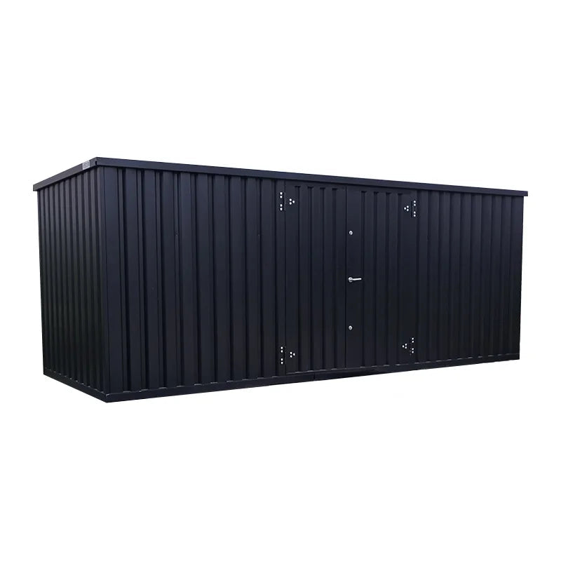 6x2m modular storage container with Intense black double side access