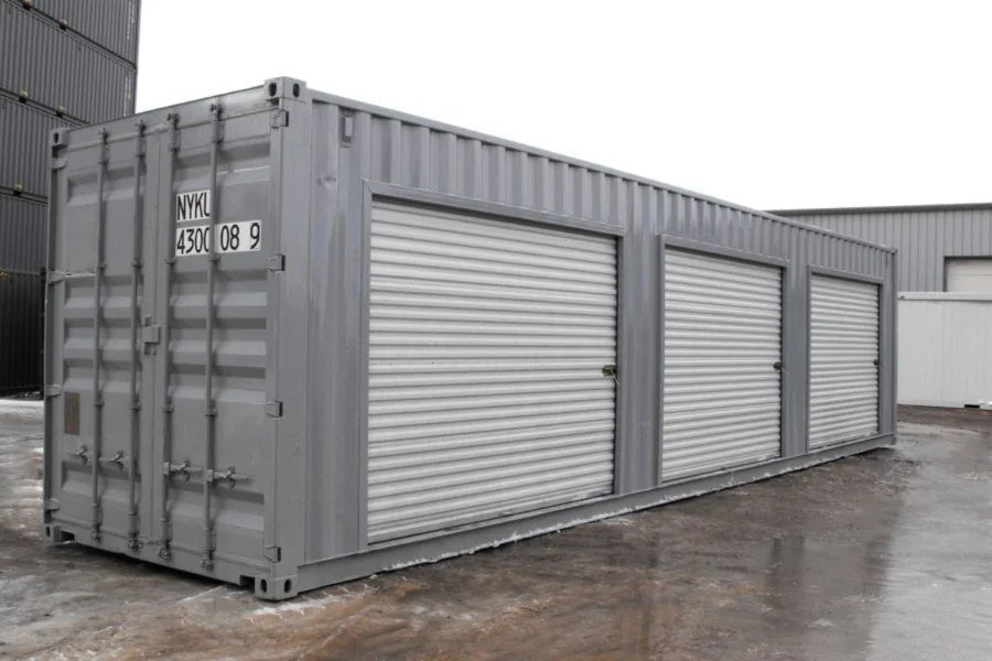 40ft High Cube storage container with triple side access