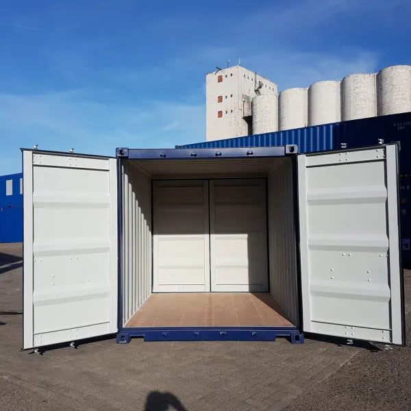 10ft double door shipping container, one-trip, with premium accessories