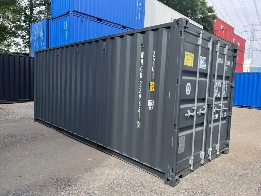 New anthracite grey 20-foot premium shipping container