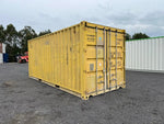 Conteneur maritime d’occasion 20 pieds en acier CORTEN jaune – photo 2