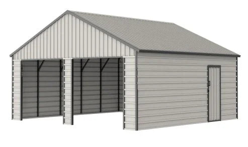 Garage préfabriqué en métal 36.54 m² – spacieux et ultra-résistant
