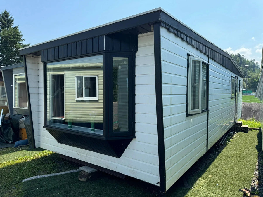 Résidence mobile Chalet blanc T2 – 40.7 m² avec chauffage intégré