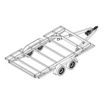 Remorque robuste double Asse pour Tiny House et Strutture Mobili 4x2m – photo 4